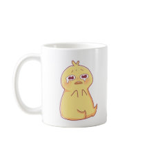 Huilen schattige eend voor hulp