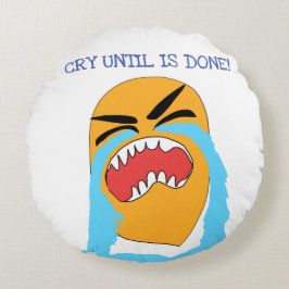 huilen tot het klaar is rond kussen