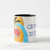 huilen tot het klaar is tweekleurige koffiemok (Center)