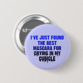 Huilend in mijn hokje Grappige knoop Badge Ronde Button 5,7 Cm (Voorkant /achterkant)