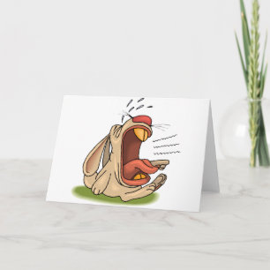 Huilend konijn kaart