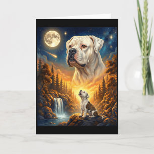 Huilend naar de maan meme dier hond amerikaans kaart