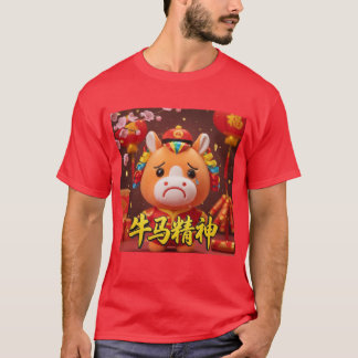 Huilend Paard: Lunar Nieuwjaar T-Shirt