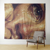 Huilend Portret Olie Schilderij — Getextureerd Emo Wandkleed (In Situ (horizontaal))