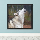 Huilend Profiel Canvas Afdruk (Insitu (Houten vloer))
