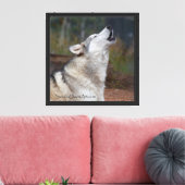 Huilend Profiel Canvas Afdruk (Insitu (Woonkamer))