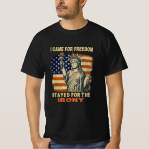 Huilend Standbeeld Van Vrijheid Funny Rechtvaardig T-shirt