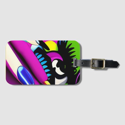 Huilend voor je Phycodelic Bagagelabel (Voorkant (horizontaal))