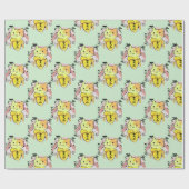 Huilende Banaan Kat Grappig Cadeaupapier (Vlak)