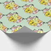 Huilende Banaan Kat Grappig Cadeaupapier (Hoek)