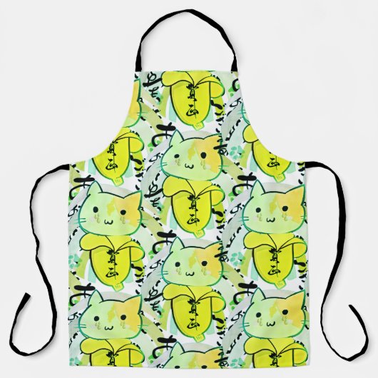 Huilende Banaan Kat Grappig Schort (Voorkant)