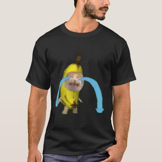 huilende bananakat t-shirt (Voorkant)