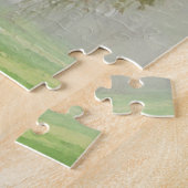 Huilende boom mistig weer voor kunst puzzel (Zijkant)