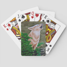 Huilende Coyote   Pokerkaarten