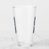 Huilende engel met blauwe politie box 1 glas (Links)