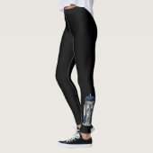 Huilende engel met blauwe politie box 1 leggings (Links)