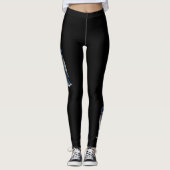 Huilende engel met blauwe politie box 1 leggings (Voorkant)