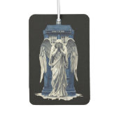 Huilende engel met blauwe politie box 1 luchtverfrisser (Voorkant)