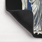 Huilende engel met blauwe politie box 1 muismat (Hoek)