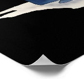 Huilende engel met blauwe politie box 1 poster (Hoek)