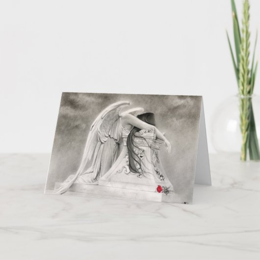 Huilende Engelkaart Kaart (Voorkant)