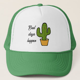 Huilende groene cactus trucker pet