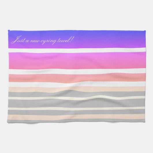 Huilende handdoek grappig cadeau (Horizontaal)