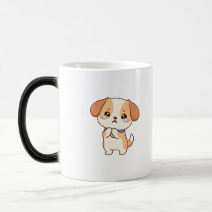 Huilende Hond Schattig Cartoon Personage Magische Mok