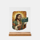 Huilende Jezus Syntaxisfout Codering Programmeur S Acryl Bord (Voorkant)