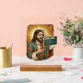 Huilende Jezus Syntaxisfout Codering Programmeur S Acryl Bord (Huwelijk)