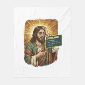 Huilende Jezus Syntaxisfout Codering Programmeur S Fleece Deken (Voorkant)
