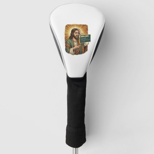 Huilende Jezus Syntaxisfout Codering Programmeur S Golfheadcover (Voorkant)