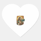 Huilende Jezus Syntaxisfout Codering Programmeur S Hart Sticker (Voorkant)