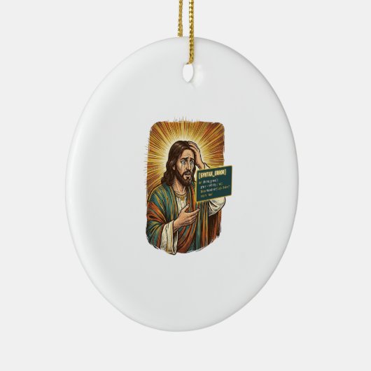 Huilende Jezus Syntaxisfout Codering Programmeur S Keramisch Ornament (Rechts)