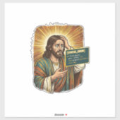 Huilende Jezus Syntaxisfout Codering Programmeur S Sticker (Vel)