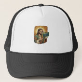 Huilende Jezus Syntaxisfout Codering Programmeur S Trucker Pet (Voorkant)