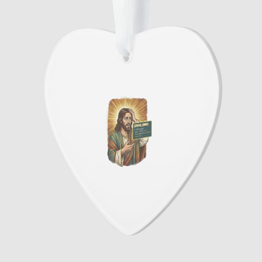 Huilende Jezus Syntaxisfout Coderingsprogrammeur S Ornament (voorkant)