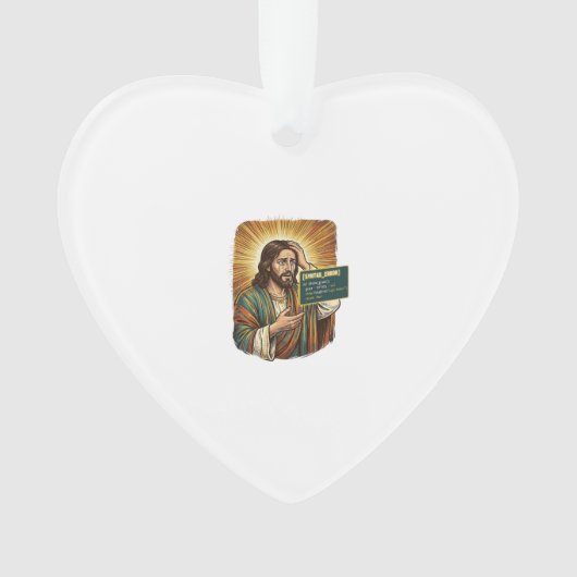 Huilende Jezus Syntaxisfout Coderingsprogrammeur S Ornament (voorkant)