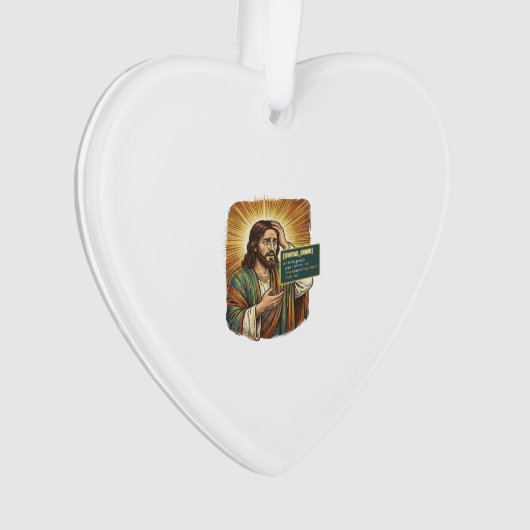 Huilende Jezus Syntaxisfout Coderingsprogrammeur S Ornament (voorkant)
