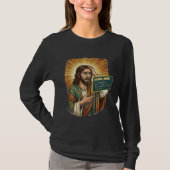 Huilende Jezus Syntaxisfout Coderingsprogrammeur S T-shirt (Voorkant)