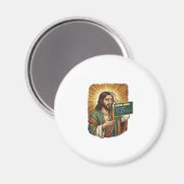 Huilende Jezus Syntaxisfout Codeur Programmeur Sof Magneet (Voorkant / Achterkant)