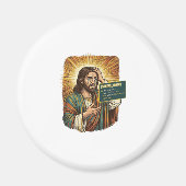 Huilende Jezus Syntaxisfout Codeur Programmeur Sof Magneet (Voorkant)