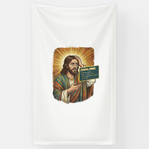 Huilende Jezus Syntaxisfout Codeur Programmeur Sof Spandoek