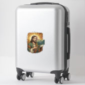 Huilende Jezus Syntaxisfout Codeur Programmeur Sof Sticker (Koffer)