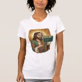 Huilende Jezus Syntaxisfout Codeur Programmeur Sof T-shirt (Voorkant)