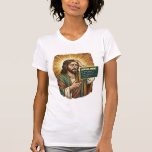 Huilende Jezus Syntaxisfout Codeur Programmeur Sof T-shirt