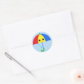 Huilende Kasa Ronde Sticker (Envelop)