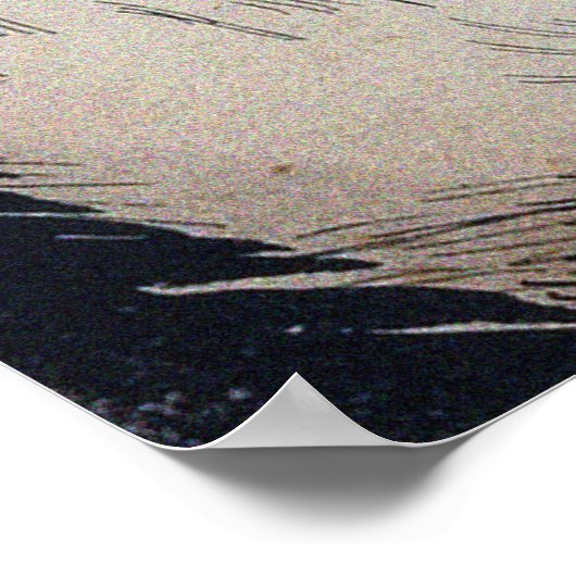 Huilende kat van Louis William Wain Poster (Hoek)