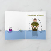 Huilende Man Cartoon Grappige sympathie kaart voor (Binnen)