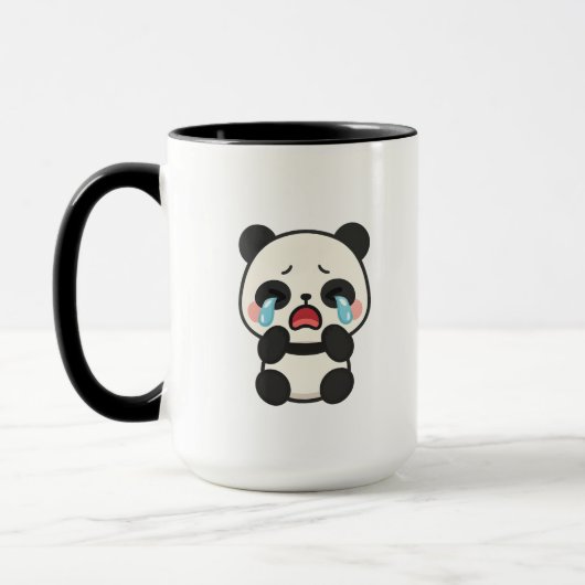 Huilende Panda – Schattigee Sad Panda Koffie Mokke Mok (Links)